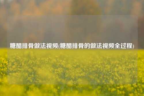 糖醋排骨做法视频(糖醋排骨的做法视频全过程)
